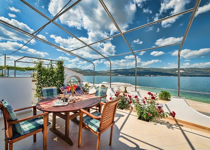 Marin,seaview,terrace With Massage Hot Tube,grill Place,parking Trogir